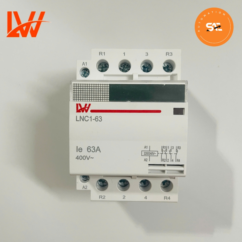 BTICINO FC4A6/230N - Contattore 4NO 400V 63A Bobina 230VAC Per Impianti Elettrici