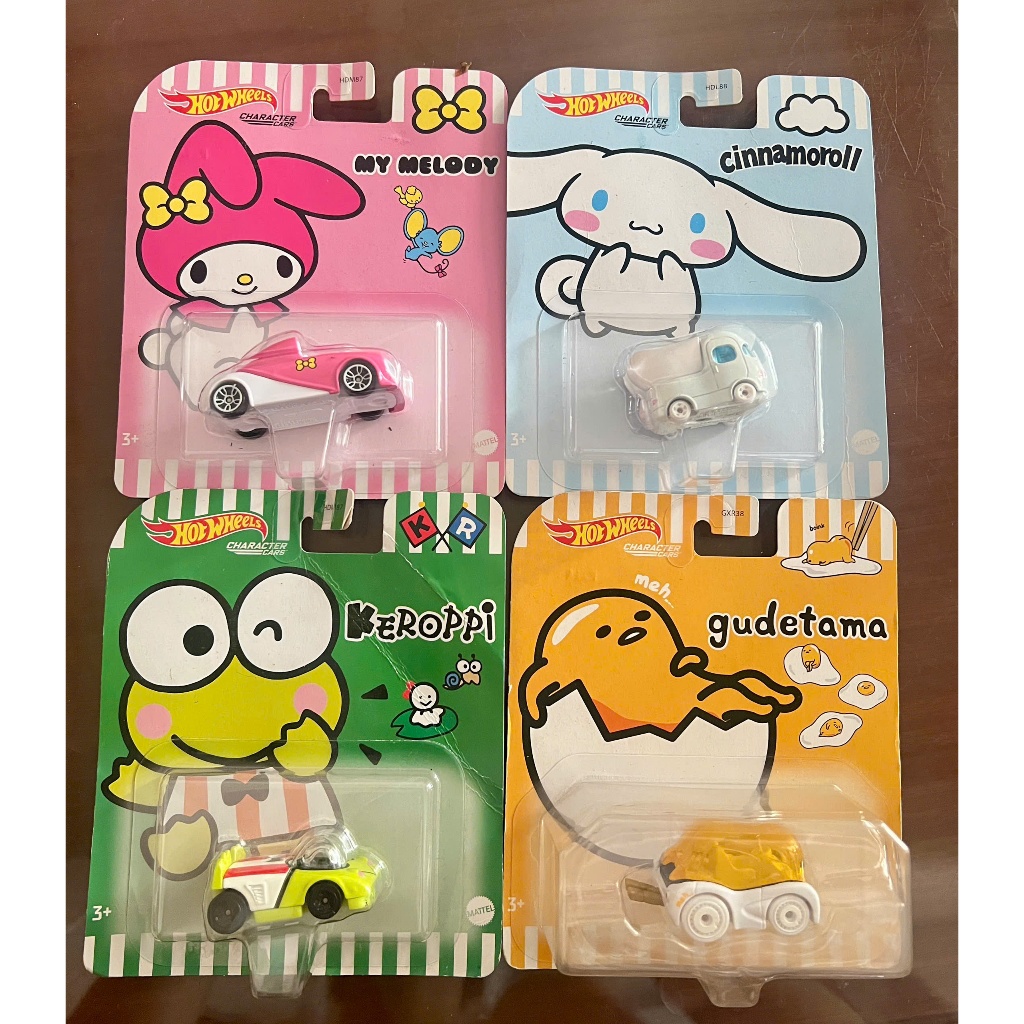 Hot Wheels Sanrio Characters Car Models - Hello Kitty, Cinnamoroll ...