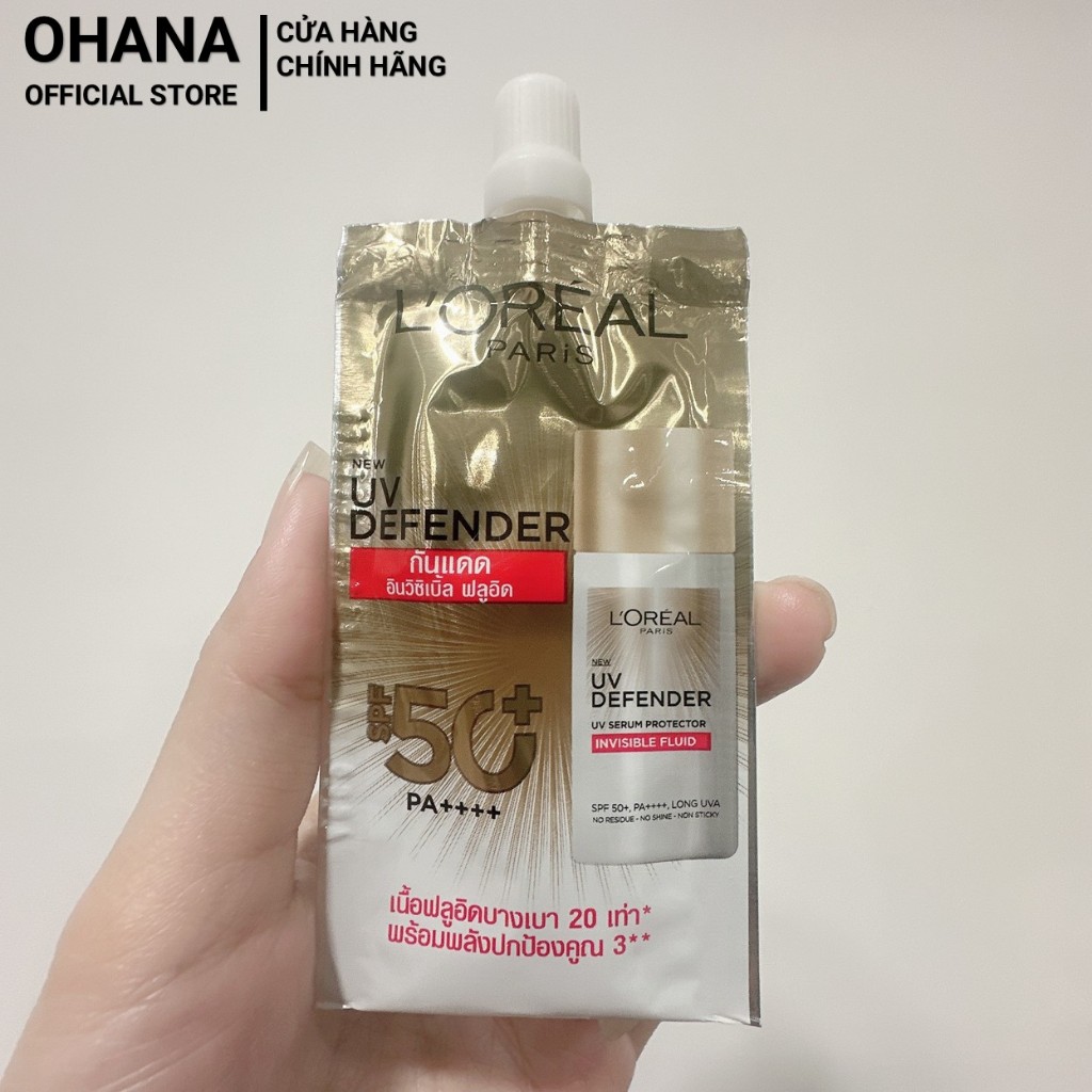 [SAMPLE] L'Oreal Paris UV Defender Invisible Fluid Sunscreen SPF 50+ PA ...