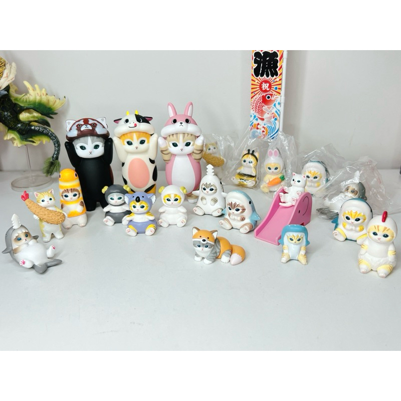 Collection of Mofusand cat models - cute Japanese cartoon characters ...