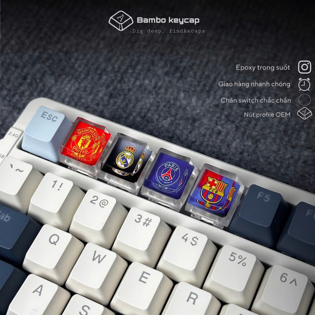 Odd Keycap keyboard buttons, mechanical keyboards of FC football teams ...