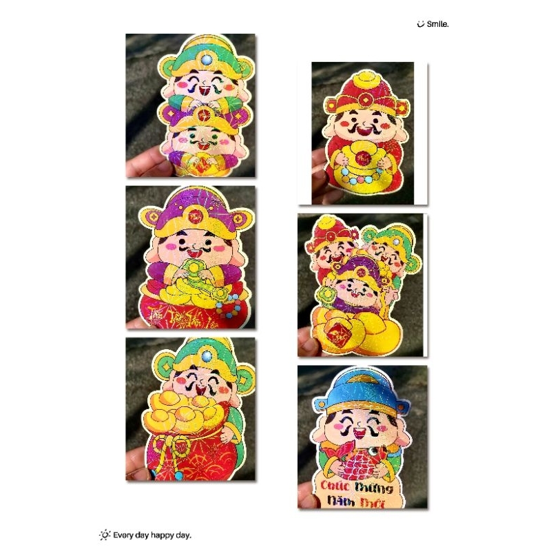 Hot Cny 2025 Combo Of 100 Super Beautiful Reflective Chibi Lucky 