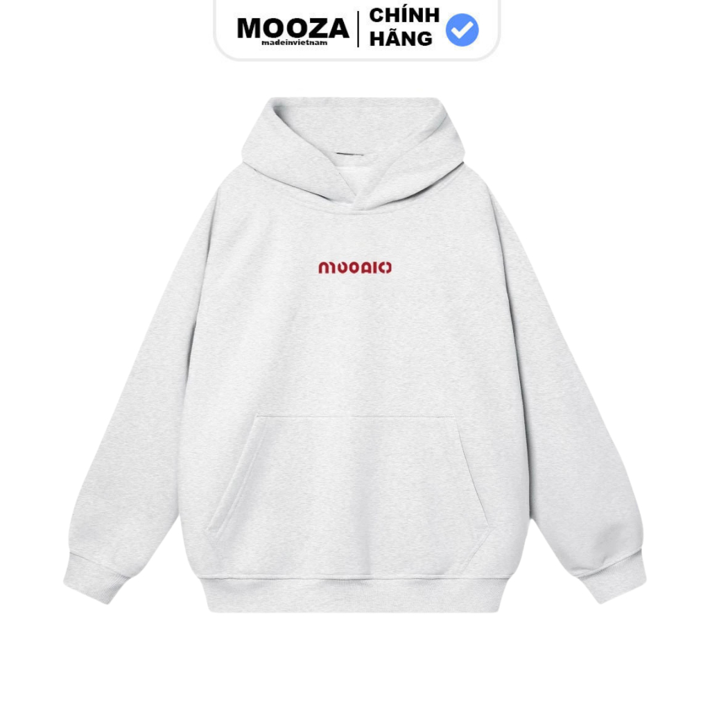 Mooza Hoodie Thick Cotton Fleece From Loose 370gsm Logo Form Oversize ...