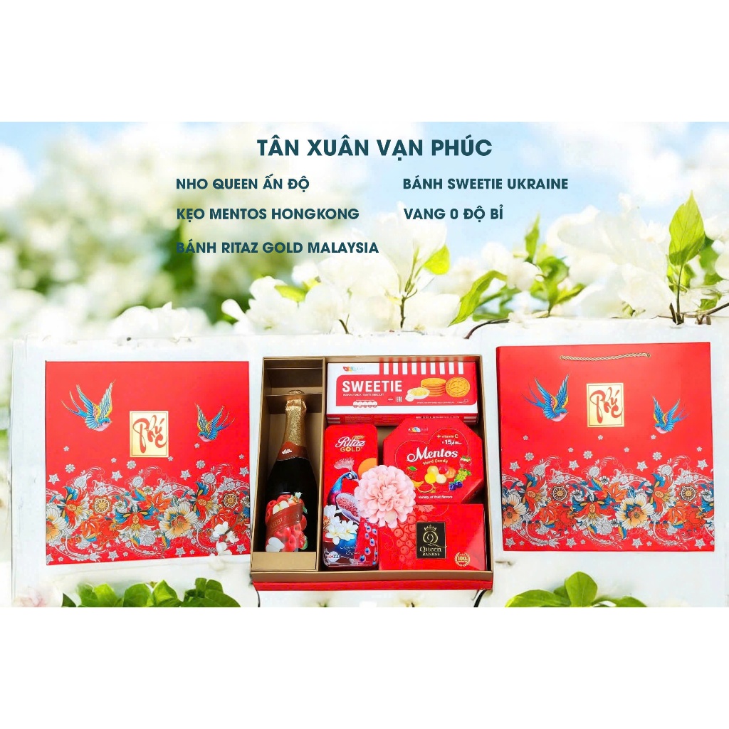 Gift BOX “TAN XUAN VAN PHUC” CLASS TRAM PRESENT (with carrying bag ...