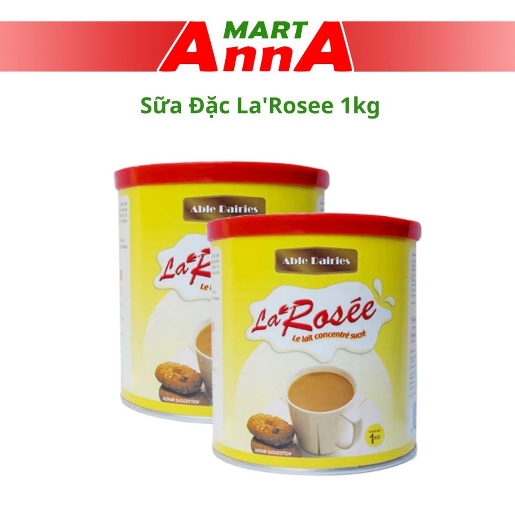 La'rosee condensed milk, AnnA Mart condensed milk can, genuine imported ...