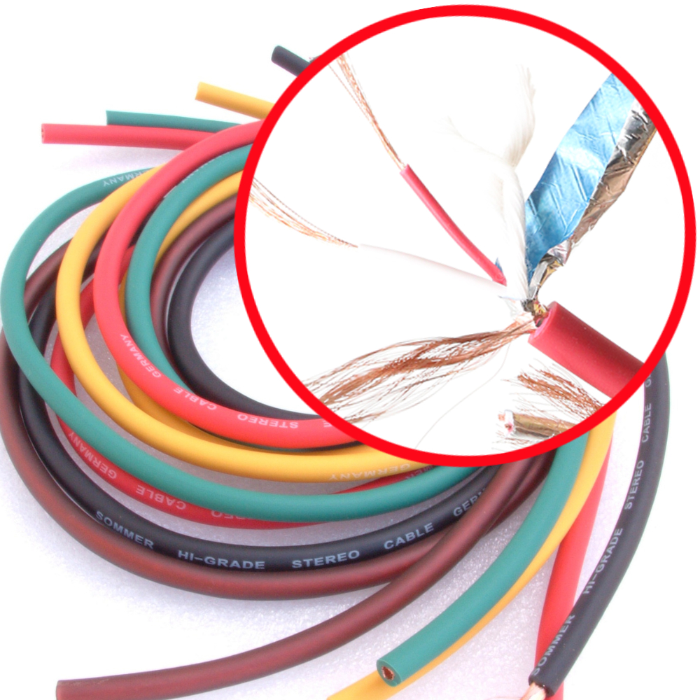 100 meters of Sommer 3-core high quality flexible copper audio signal ...
