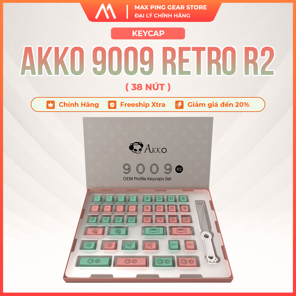 Akko 9009 Retro R2 Keycap (38 buttons) | Shopee Malaysia