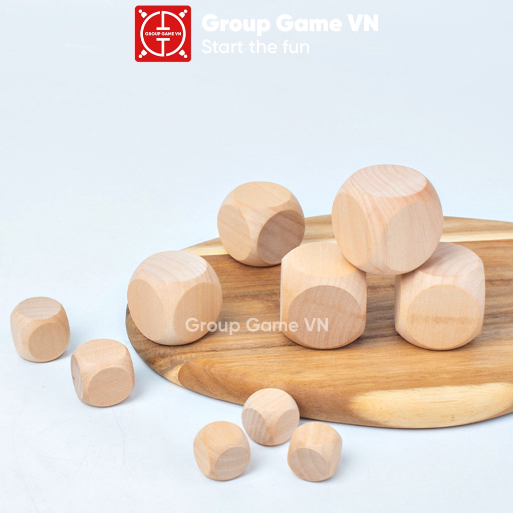 Smooth wooden dice with round edges of all sizes, Plain dice help ...
