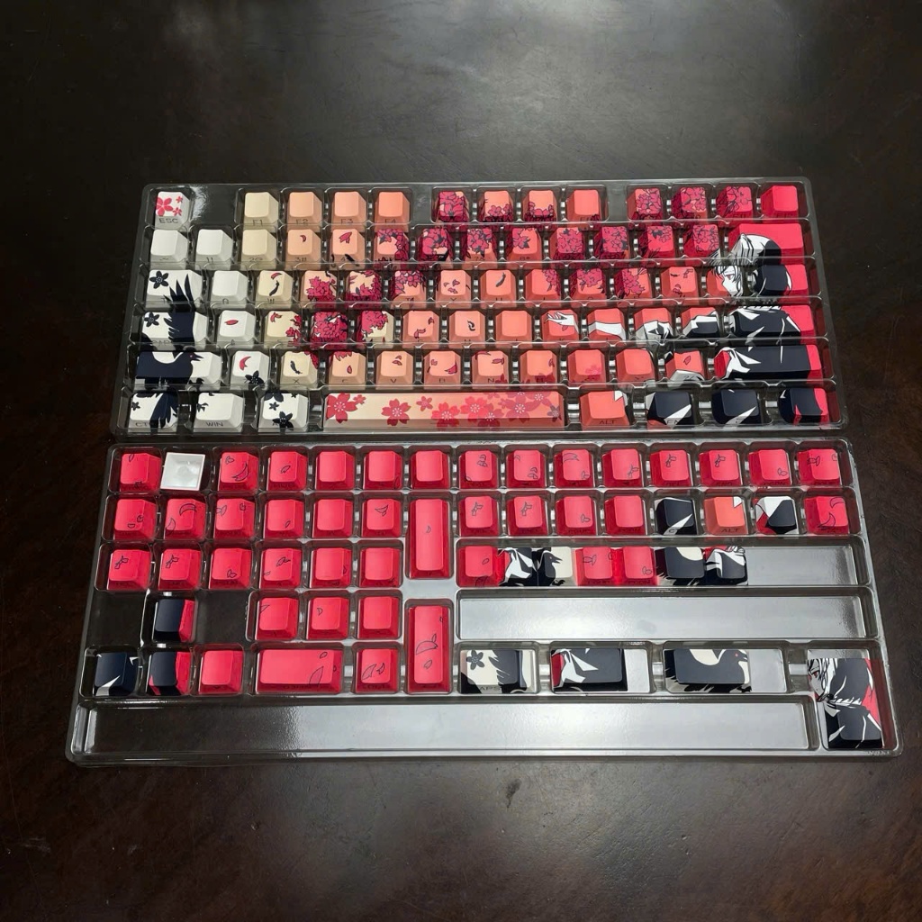 Raven Sakura Keycaps SIde Print Light through Cherry profile PBT ...