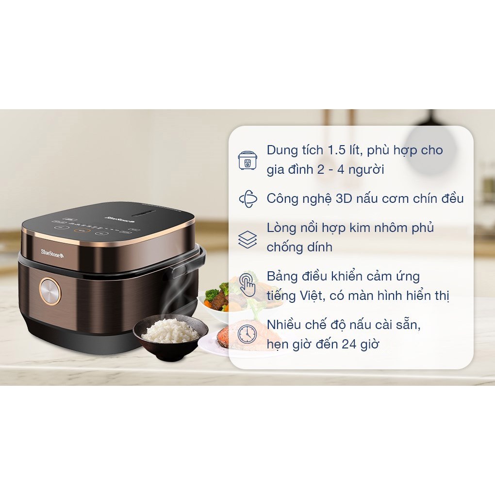 Bluestone 1.5 liter electronic rice cooker RCB-5949 | Shopee Malaysia