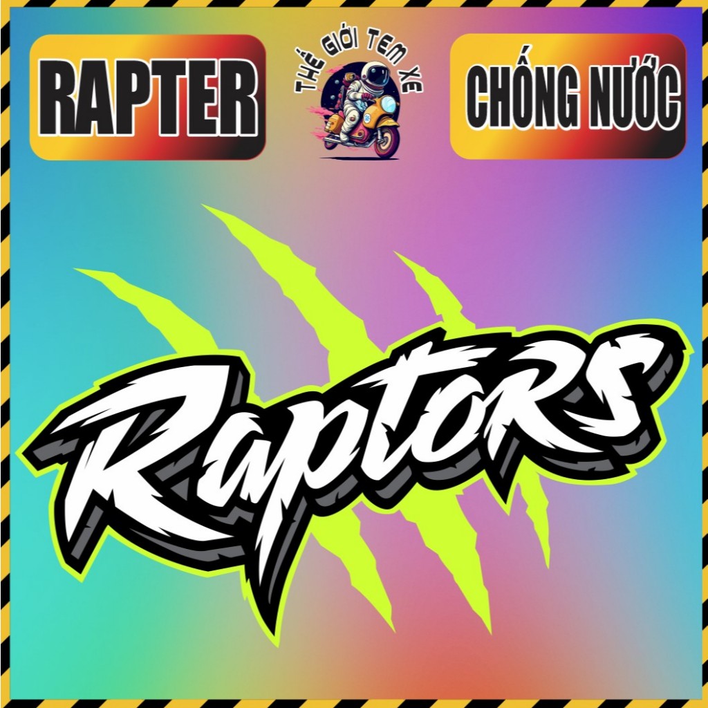 Rapter Logo Sticker HOT in UV, Waterproof, Non-fading, Many Sizes ...