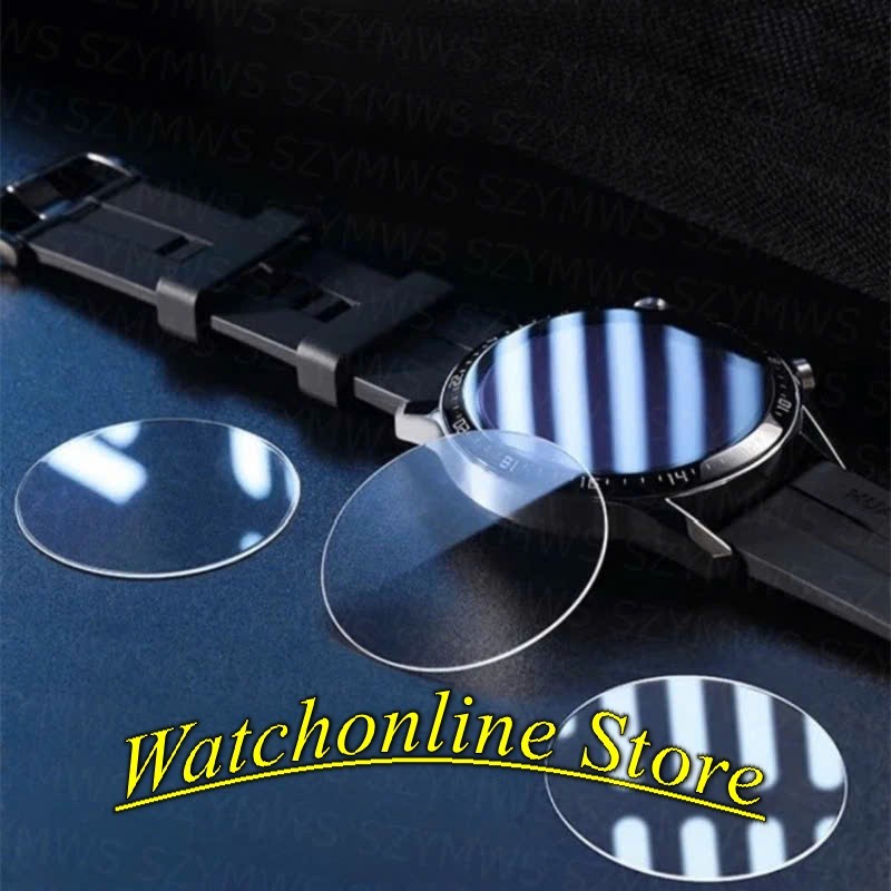 Tempered glass watch screen protector protects the watch face for round ...