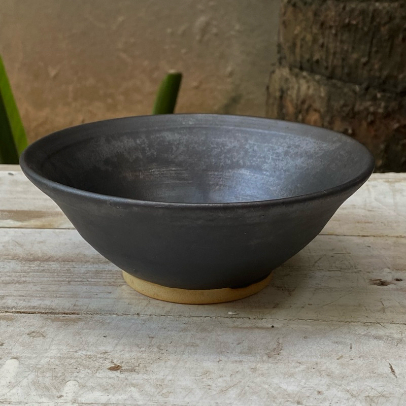 Black BOWL WITH FLARE SHAPE WITH 2HAND JAPANESE CERAMIC SIGN | Shopee ...