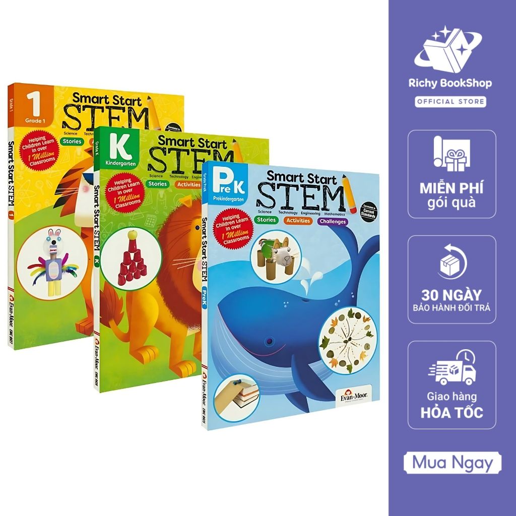 Book - Smart Start Stem set of 3 imported books | Shopee Malaysia