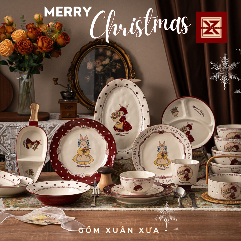 Buy retail Hot Trend 2024 christmas Rabbit Dinnerware Set Ancient ...