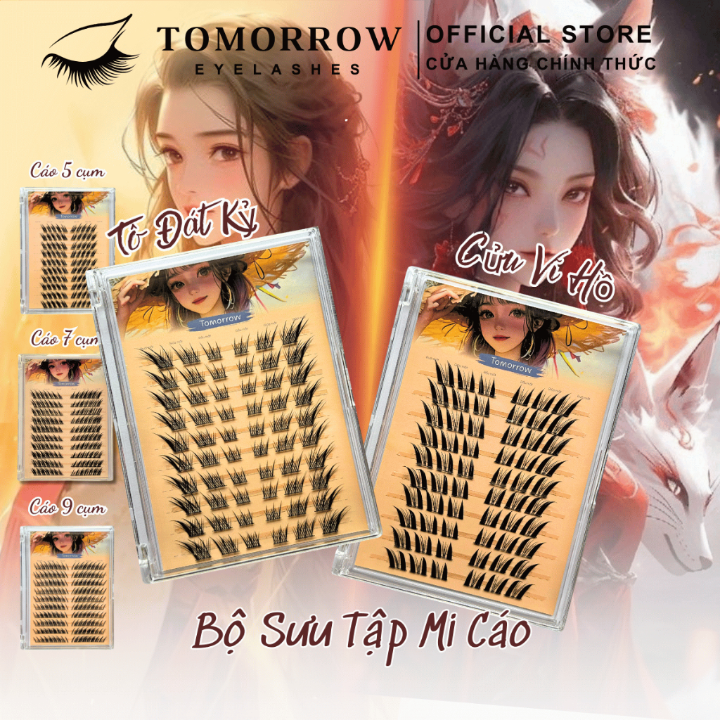 Tomorrow False Eyelashes, Fox Eye Eyelashes, Slanted Eyelashes Eye ...