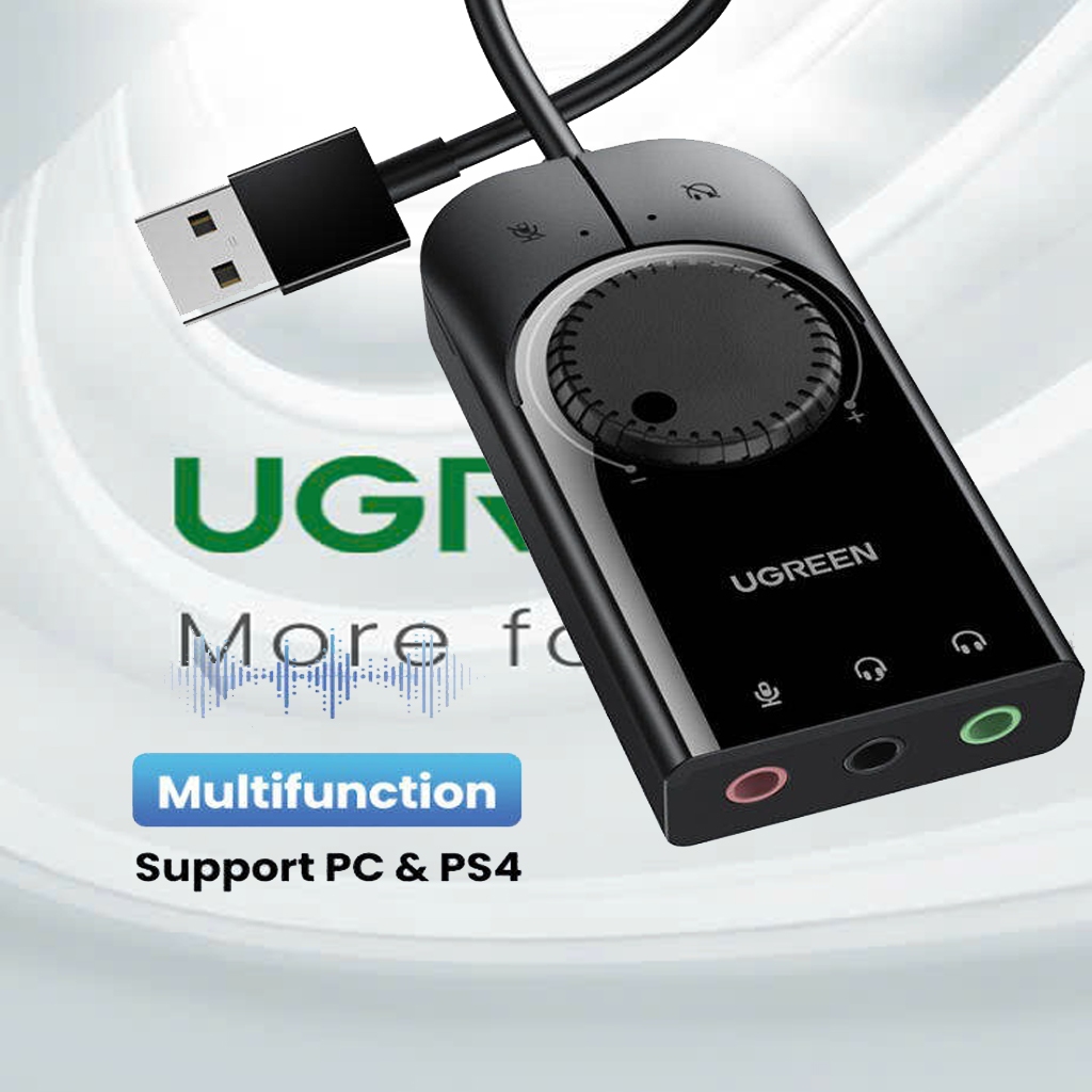 Ugreen CM129 USB to 3.5mm cable with Genuine Volume control button ...