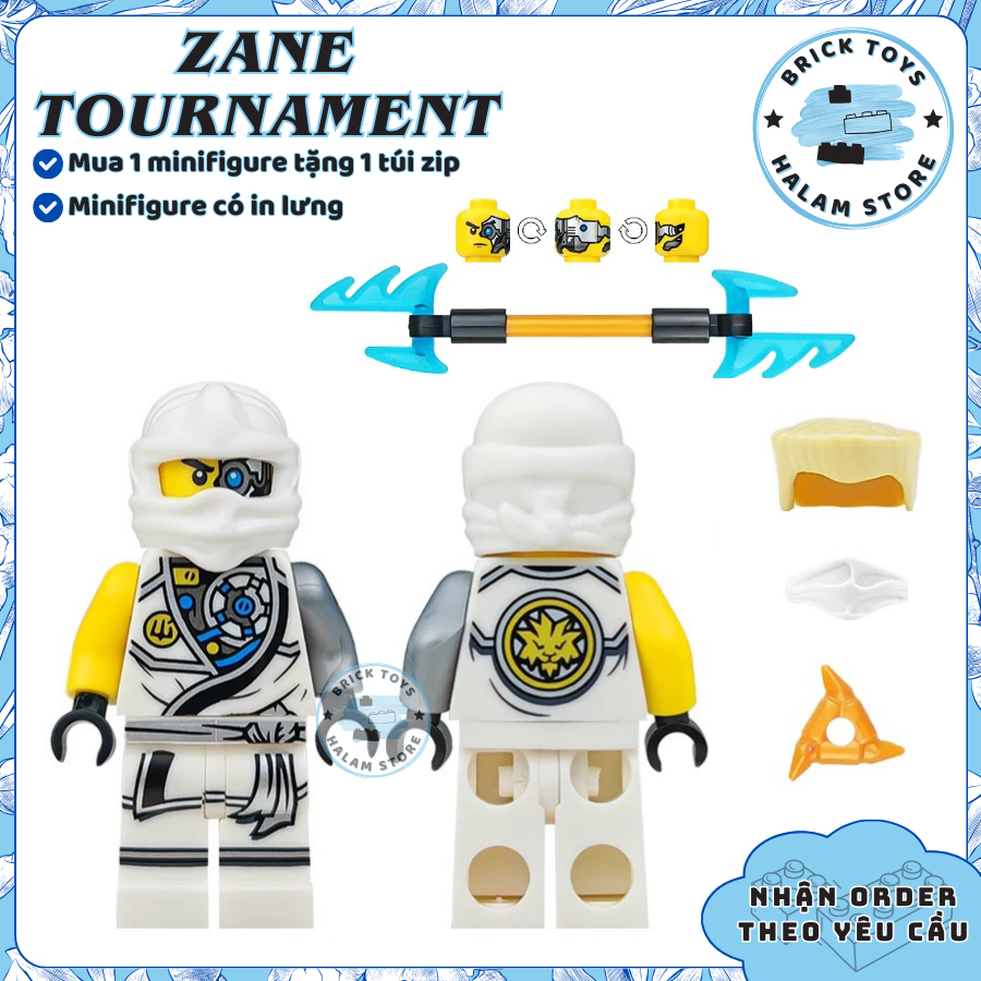 Ninjago season 4 minifigures assembly toy - Zane Tournament character ...