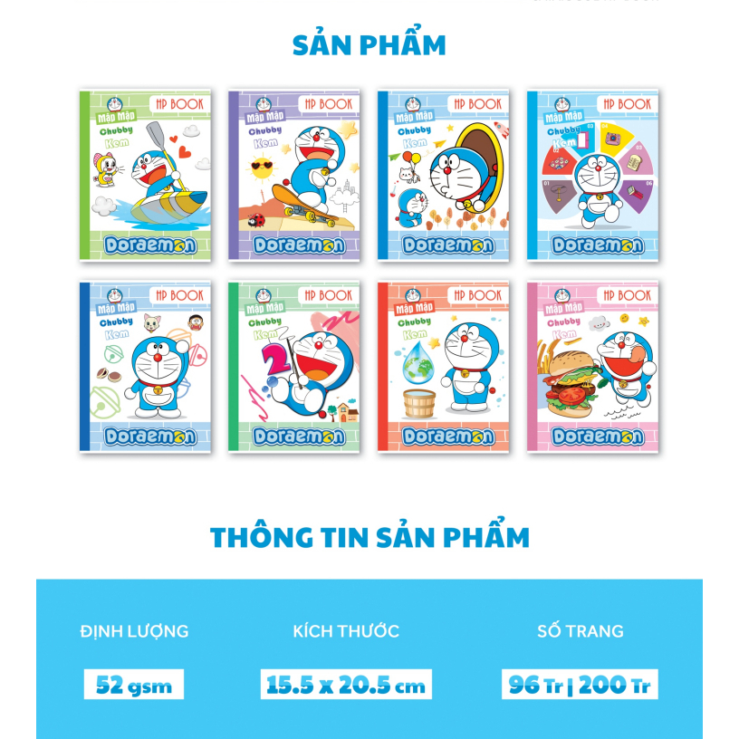 (1 Book) Student notebook 96 pages including cover 52gsm (Doraemon ...