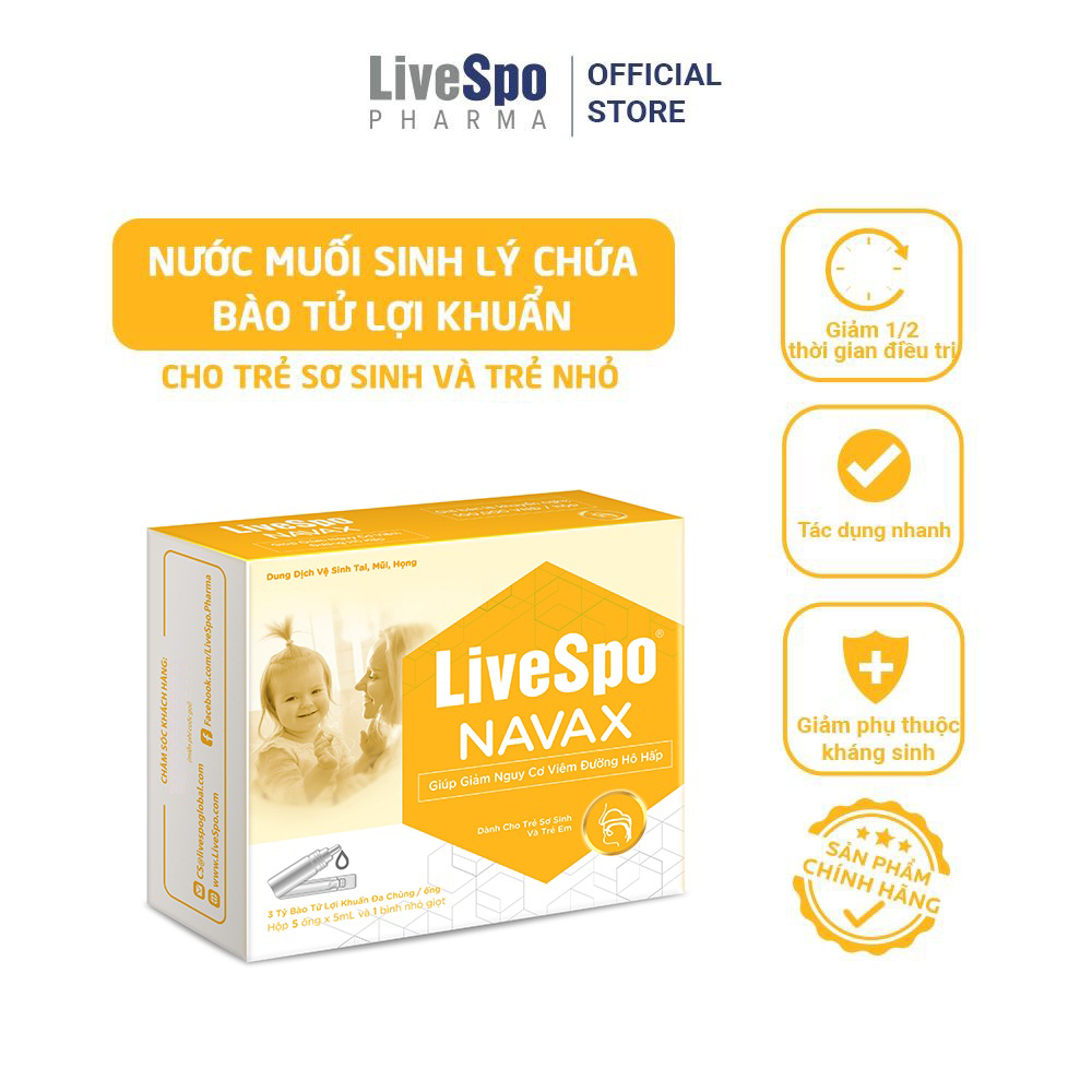 (Free gift) LiveSpo Navax newborn - Nasal drops for children to relieve ...