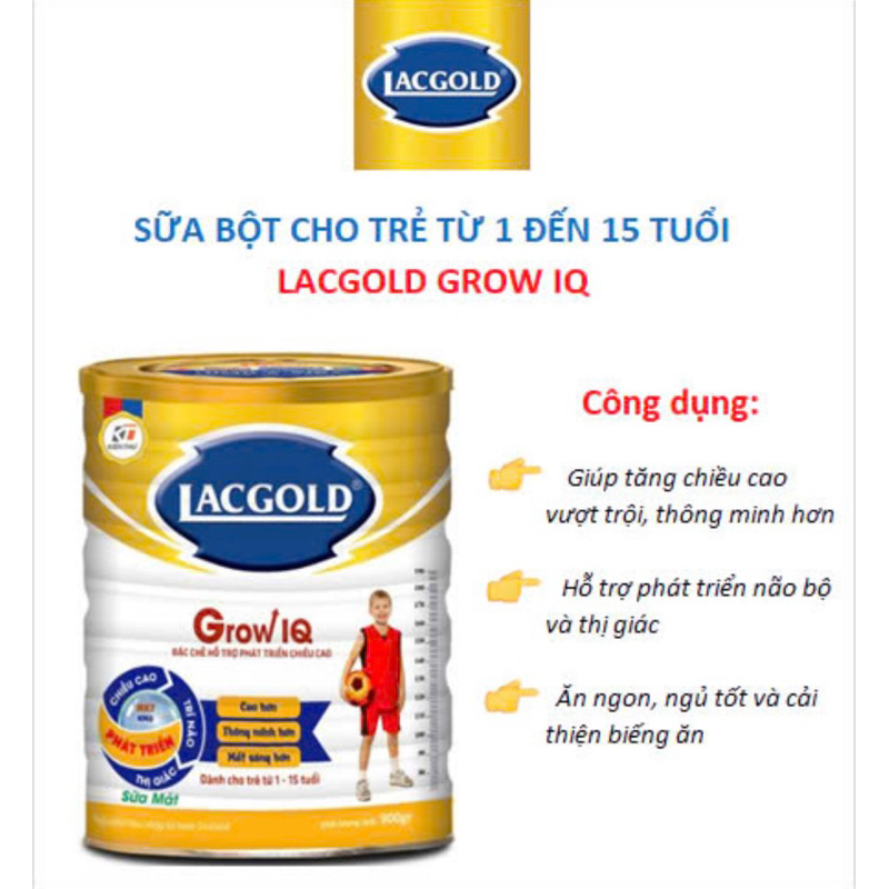 Lacgold Grow IQ Milk Powder for Brain, Vision and Height Development ...