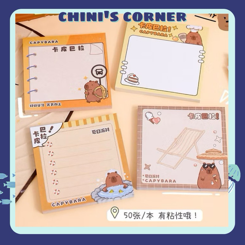 VPP-NOTE PAPER Extremely adorable Capybara Capybara themed take notes ...