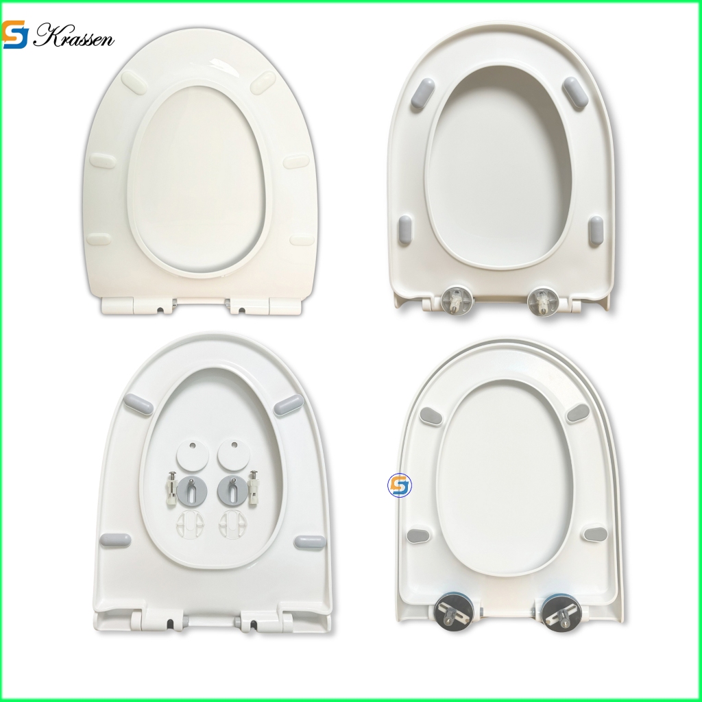 KS.08 - Soft-falling toilet lid with pointed nose replacement for one ...
