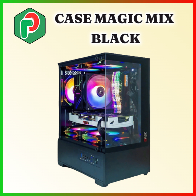 Case MAGIC MIX BLACK (MATX - NO FAN) | Shopee Malaysia