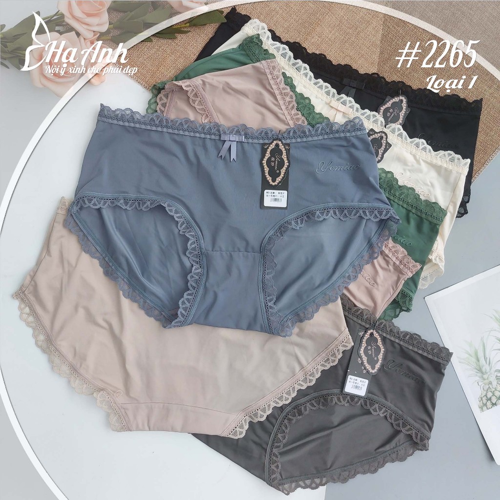 2265 - High quality, soft and cool elastic underwear with lace trim ...
