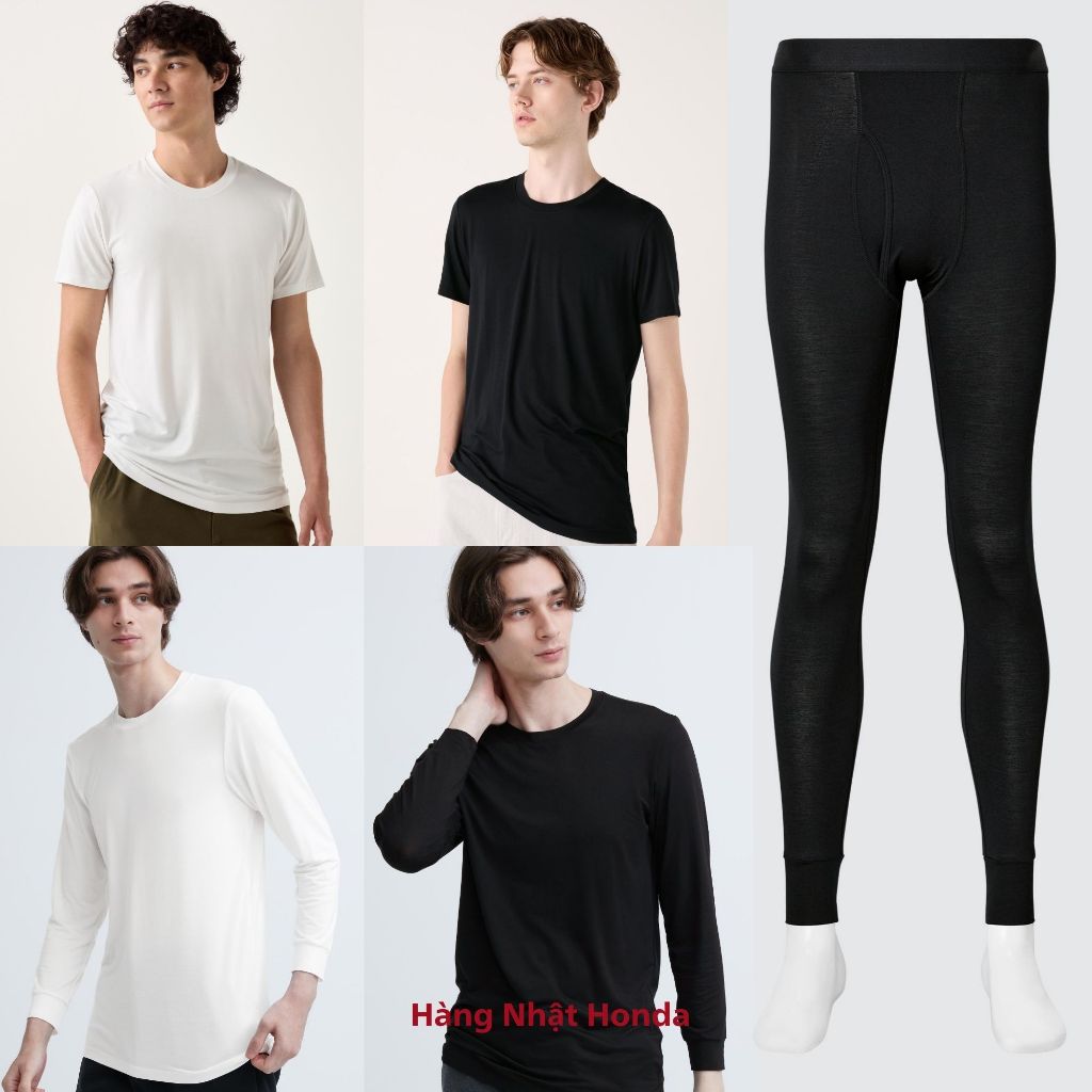 [Auth UniqIo] HEATTECH NORMAL Men's 1.0 Thermal T-shirt - Tag Japan ...
