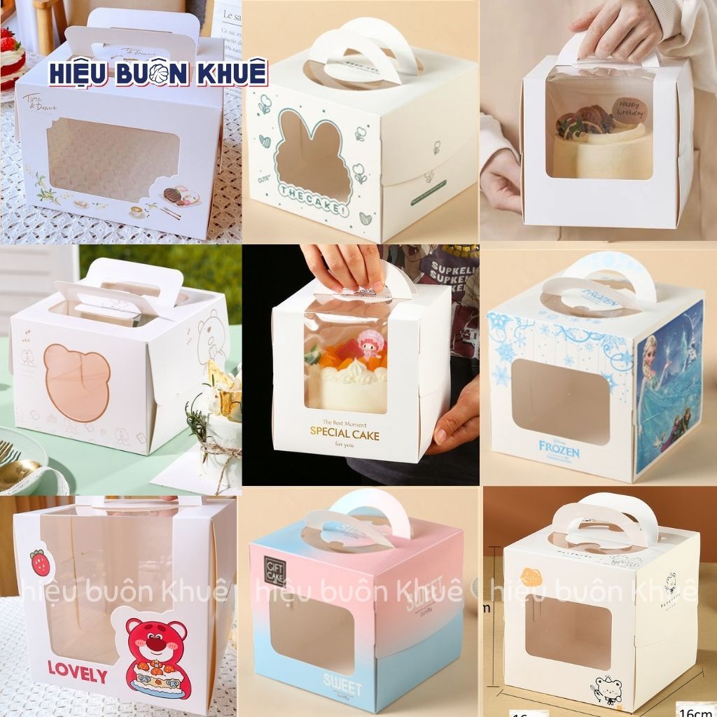 10 Cake Boxes, Paper Boxes for Birthday Cakes, Cakes, Bentos with ...