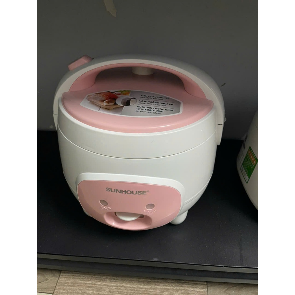 Original Sunhouse 1.2 liter rice cooker SHD8217W, 500w capacity, non ...
