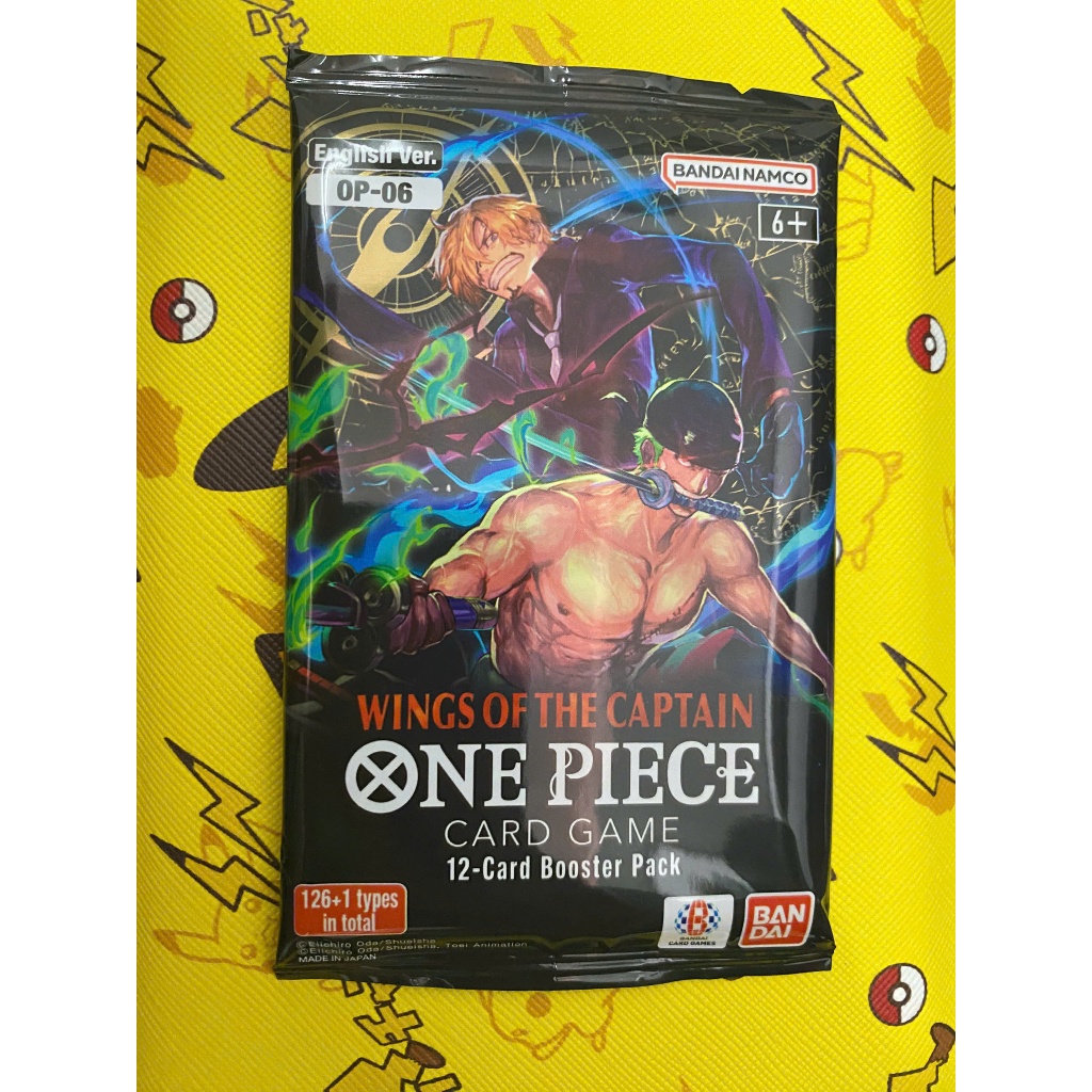 [One Piece card game] 01 Pack TCG One Piece Wings of the Captain (OP06) Booster Pack (English