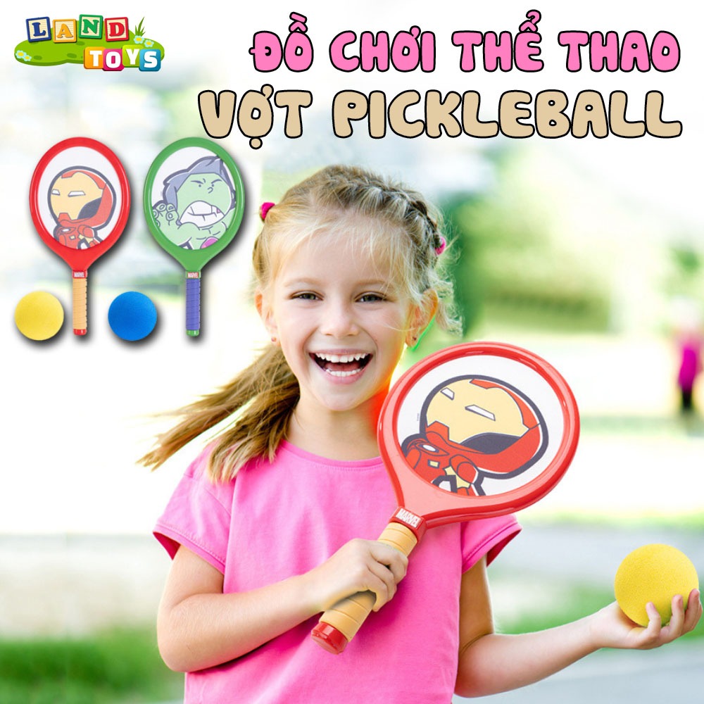 Toy of 2 Superhero Pickleball Rackets with Ball and Racket for Children ...