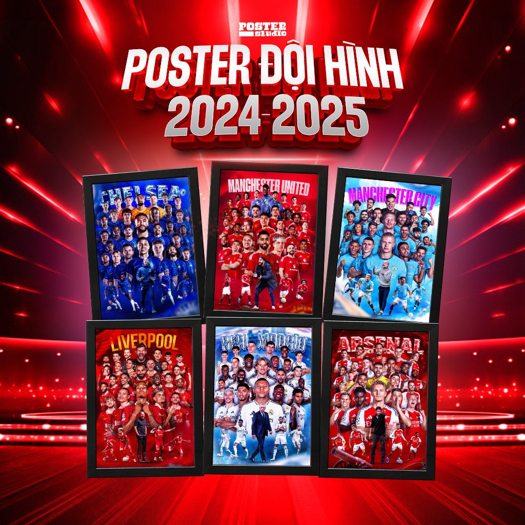 2024/2025 SEASON TEAM poster photo frame includes 2 sizes for wall ...