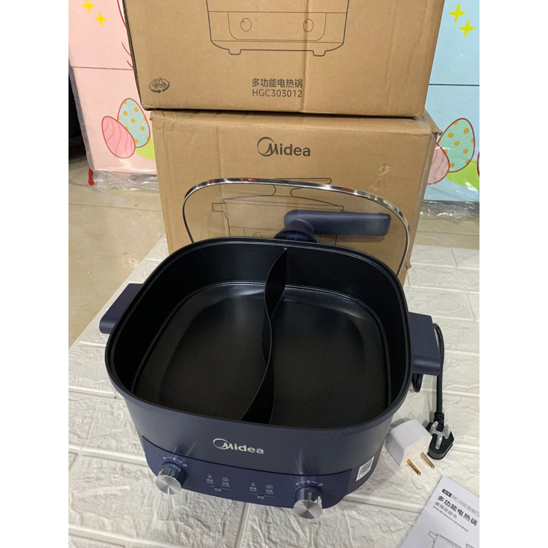 Midea 2-compartment electric hot pot 6 liters 2000w | Shopee Malaysia
