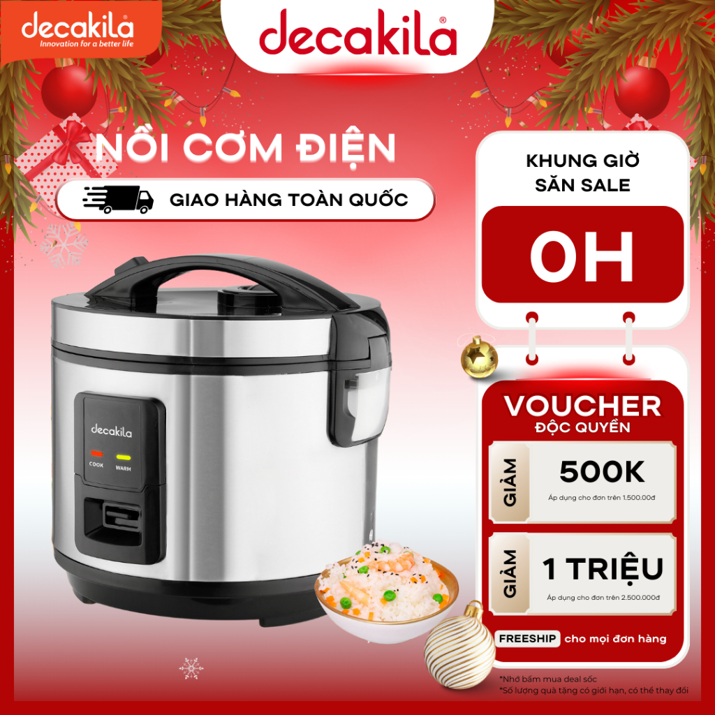 Decakila rice cooker KEER058M Capacity 1.8L, Power 700W - radiates heat ...