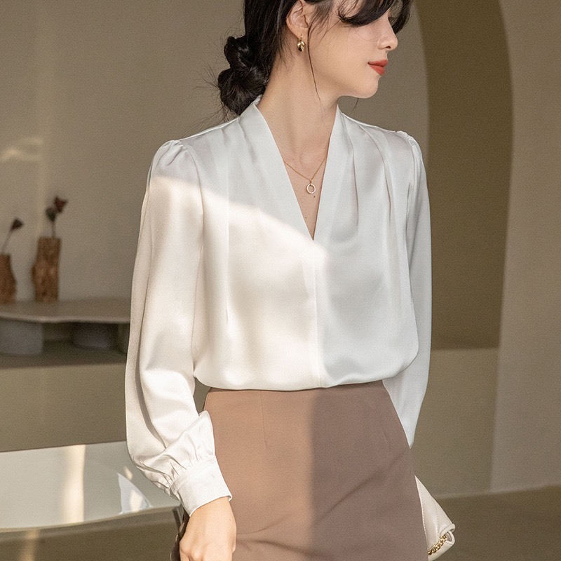 Longsleeves Shirt Woman Wool and Silk 5898 main image 0