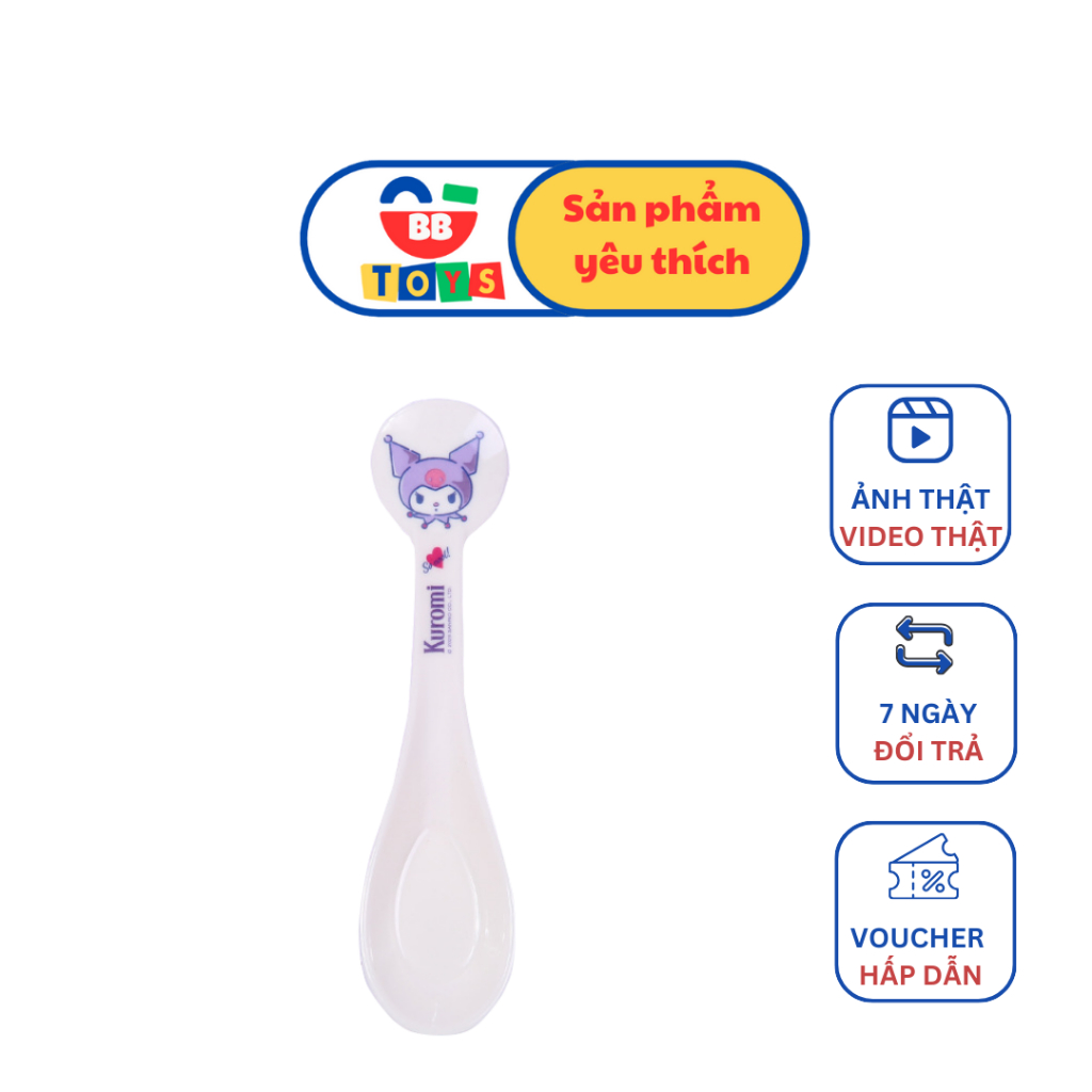 Kuromi Melamine Plastic Baby Rice Spoon | Shopee Malaysia
