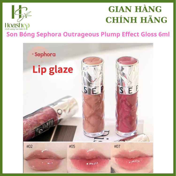 Brillant à Lèvres Sephora X3 Gloss Repulpant Outrageous Plump - Teinte 02 - Neuf