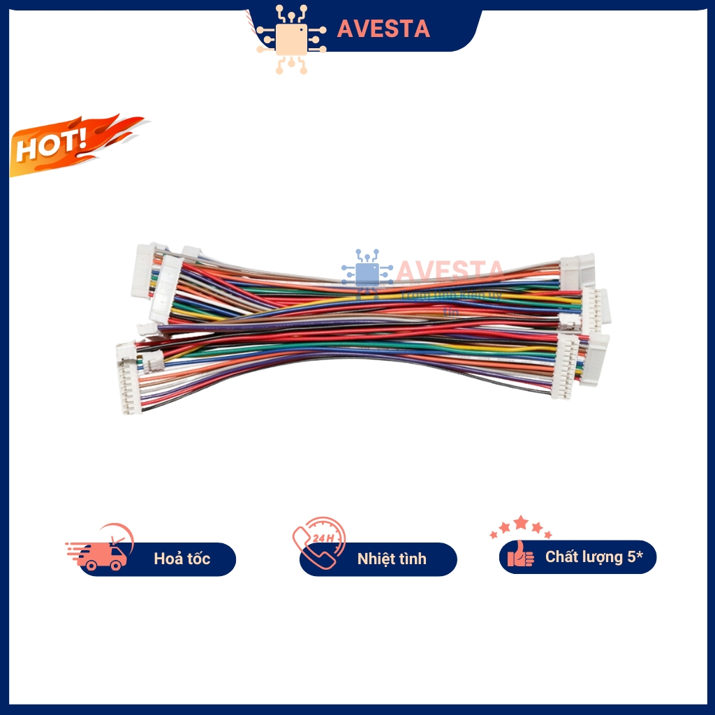 Avesta high quality 12p xh2.54 2 plug 30cm bus cable | Shopee Malaysia