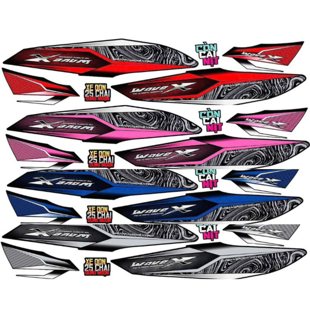 Wave Car Stickers Wave Car Stickers Wave X Carbon Pattern Stickers Only ...