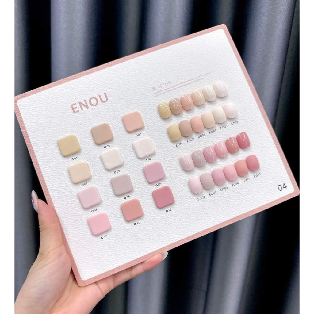 Gentle light pink tones from Enou Set of 12 colors, not 1 extra tone ...
