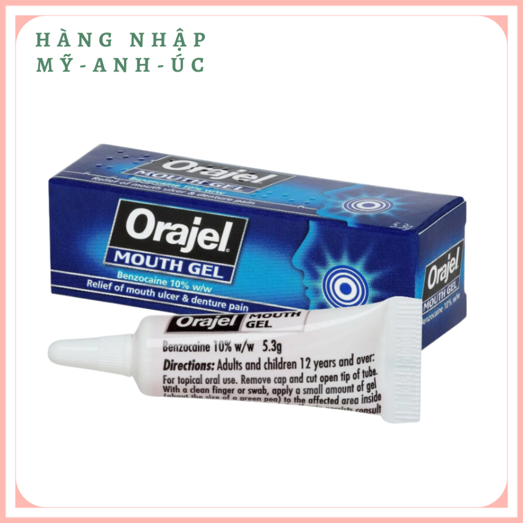 Orajel Mouth Ulcer Gel Benzocaine 10% 5.3g (date 5.2028) | Shopee Malaysia