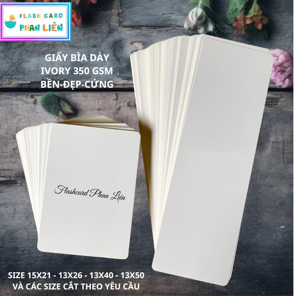 Ivory paper 350gsm - white flashcards a4 / a5 / a6 / a7, white ...