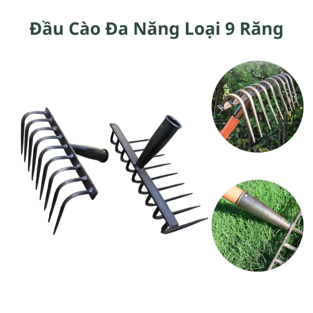 XTRA 9-Tooth Multi-Purpose Weeding Rake - Agricultural Tools | Shopee ...