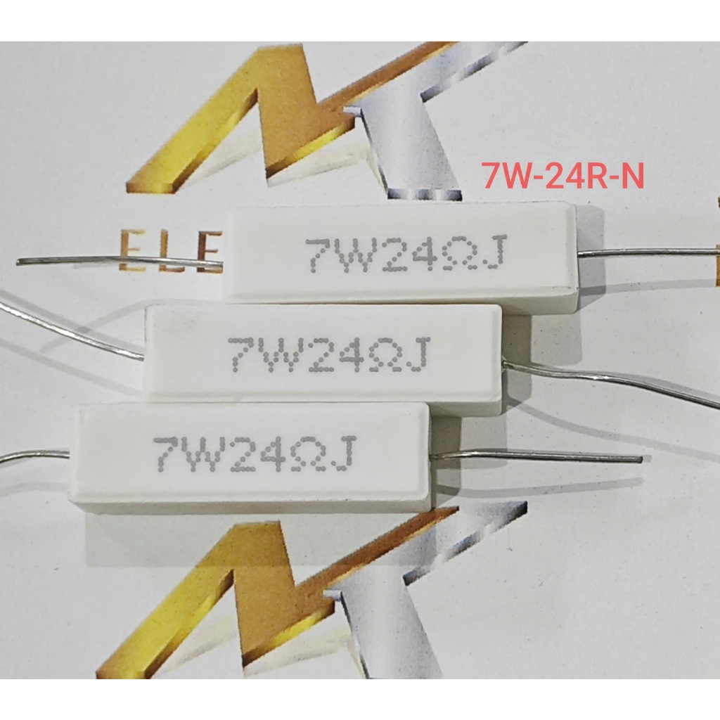 (combo Of 2) Horizontal ceramic resistor 7W 24R 7W24R 24ohm - High ...