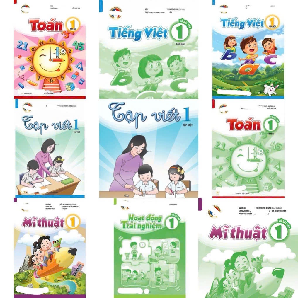 (with cover) Vietnamese math writing notebook for grade 1, civil ...