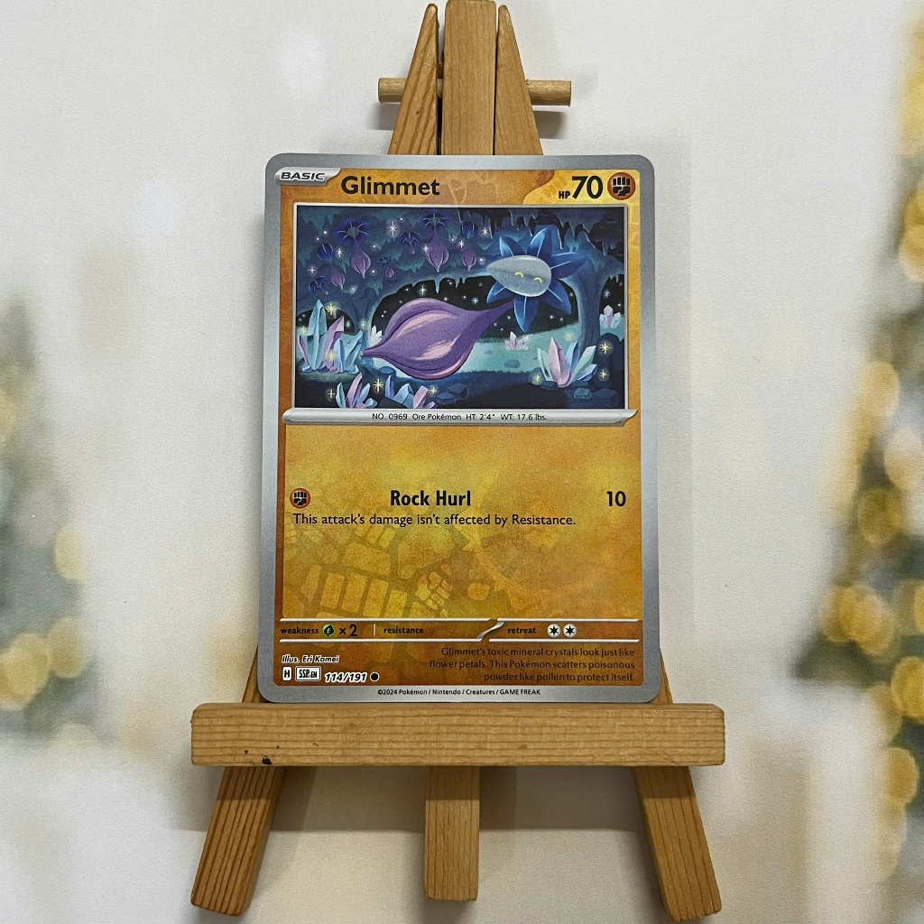 Pokemon Glimmet 114/191 picture cards - Genuine English Surging Sparks ...