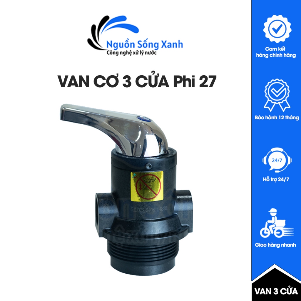 (Includes Top Bead Stopper) Runxin 3-Door Hand Valve Thread 27 - Thread ...